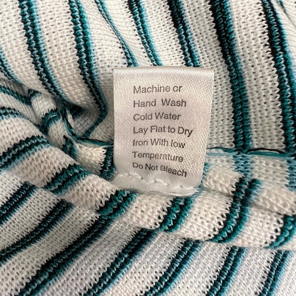 Ming Wang Geometric Striped Cardigan Size M - Picture 7 of 10